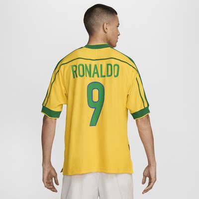 nike brazil 1998 reissue ronaldo soccer replica jersey|nike brazil ss jersey.